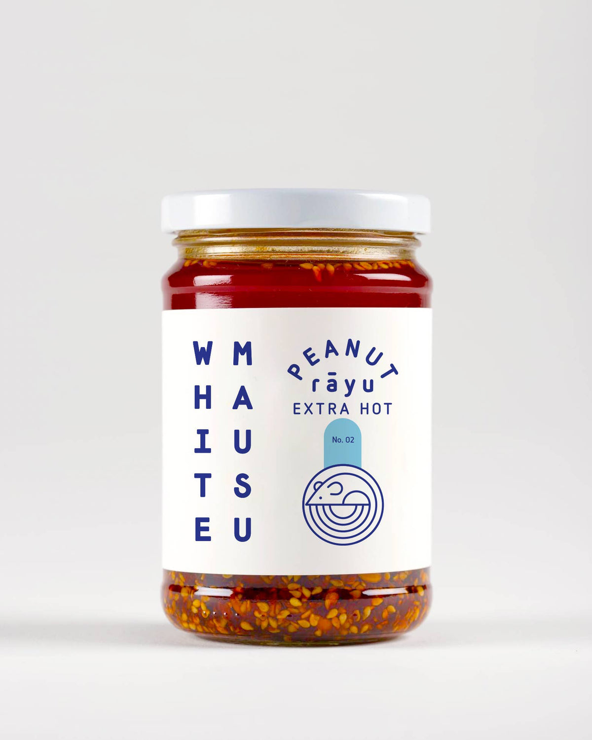 White Mausu Peanut Rayu Extra Hot
