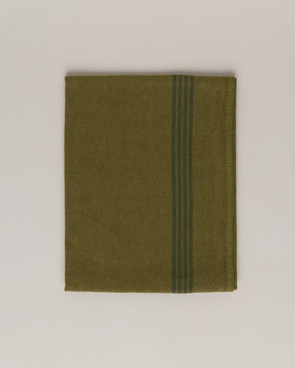 Linen-cotton tea towel: Limoncello / Pink and red stripes