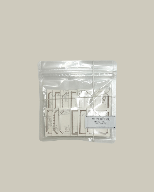 OEDA LETTERPRESS Assort Card Set Mellow - Silver