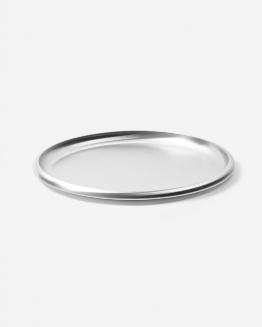 Service Projects Round Steel Tray 300 Brushed