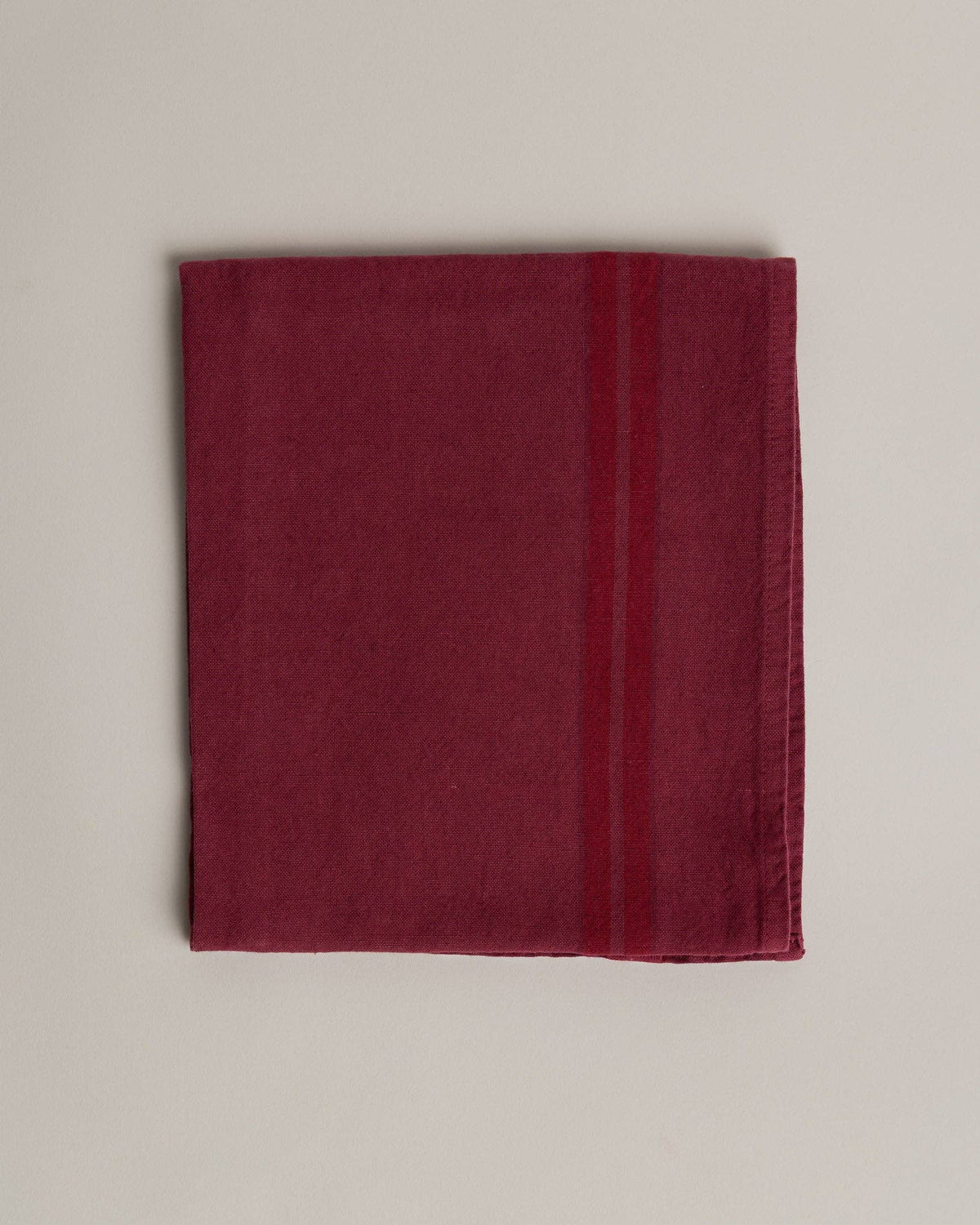 Linen-cotton tea towel: Grenade / Pink and red stripes