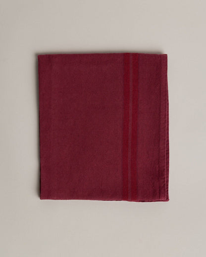 Linen-cotton tea towel: Grenade / Pink and red stripes