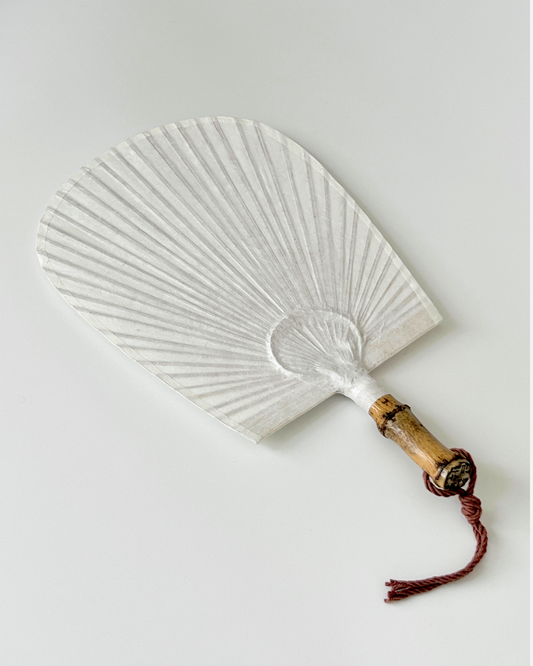 Choi Soobong Fan Twin Bamboo Root Fan White S / M / L