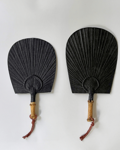Choi Soobong Fan Twin Bamboo Root Fan Black S / M