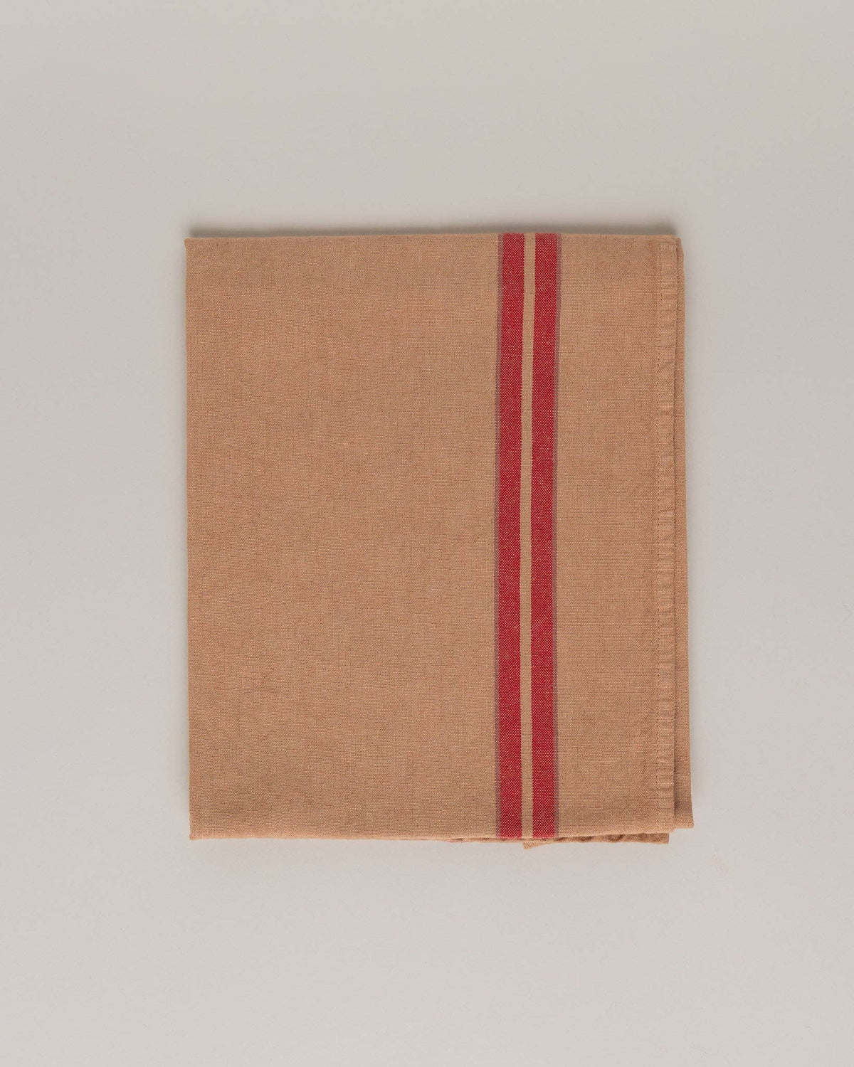 Linen-cotton tea towel: Grenade / Pink and red stripes