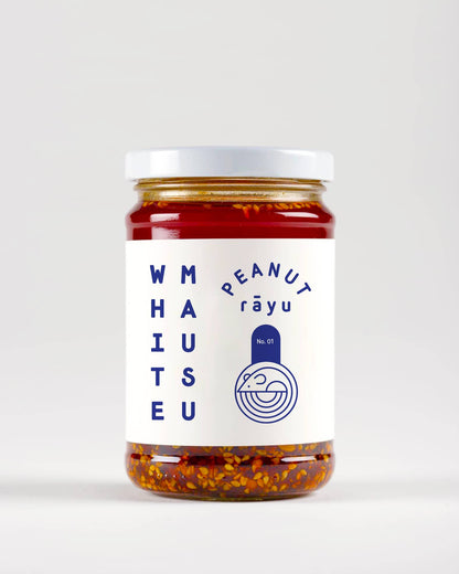 White Mausu Erdnuss-Rayu-Sauce